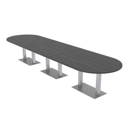 Skutchi Designs 45 in W, 165.75 in L, 29 in H, Engineered Wood Top, Grey HAR-RAC-46x168-DOU-ASIANNIGHT